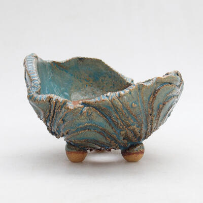 Ceramic shell 8.5 x 8.5 x 6 cm, color blue - 1