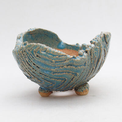 Ceramic shell 9.5 x 9 x 7 cm, color blue - 1