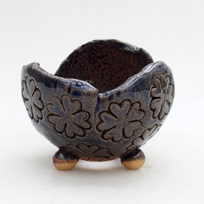 Ceramic shell 8.5 x 8 x 7.5 cm, color blue - 1