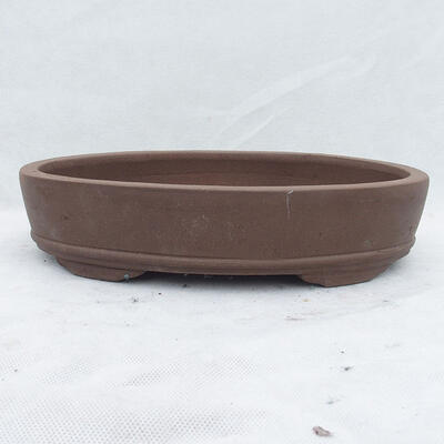 Bonsai bowl 31 x 20 x 7 cm, gray color - 1