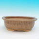 Bonsai ceramic bowl CEJ 48, dark brown - 1/3
