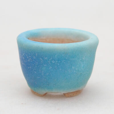 Ceramic bonsai bowl 2 x 2 x 1.5 cm, color blue - 1