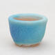 Ceramic bonsai bowl 2 x 2 x 1.5 cm, color blue - 1/3