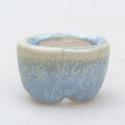 Ceramic bonsai bowl 2 x 1.5 x 1 cm, color blue - 1