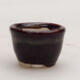 Ceramic bonsai bowl 2 x 2 x 1.5 cm, color black - 1/3
