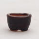 Ceramic bonsai bowl 2 x 1.5 x 1 cm, color black - 1/3