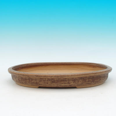 Bonsai ceramic bowl CEJ 4, light brown - 1