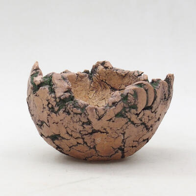 Ceramic shell 8 x 8 x 6.5 cm, color natural green - 1
