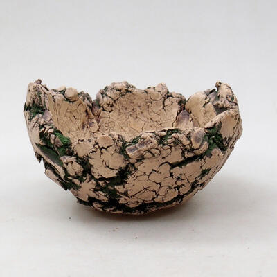 Ceramic Shell 9 x 8.5 x 6 cm, color natural green - 1