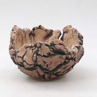 Ceramic Shell 9 x 8.5 x 6.5 cm, color natural green - 1