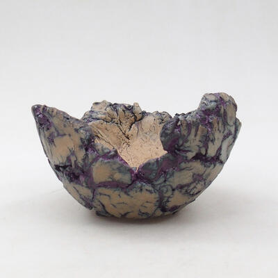Ceramic shell 9 x 9 x 5.5 cm, color natural purple - 1