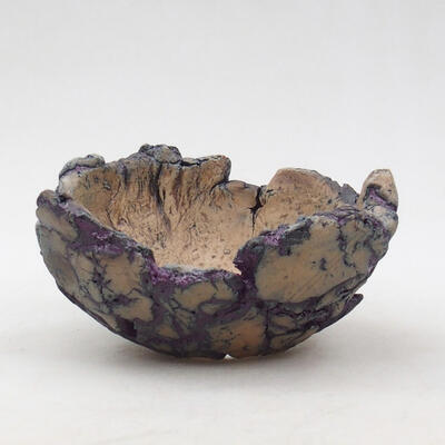 Ceramic shell 9 x 9 x 4.5 cm, color natural purple - 1