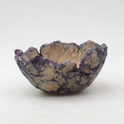 Ceramic shell 9.5 x 9 x 5 cm, color natural purple - 1
