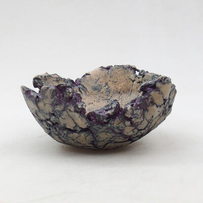 Ceramic shell 9 x 9 x 4.5 cm, color natural purple - 1