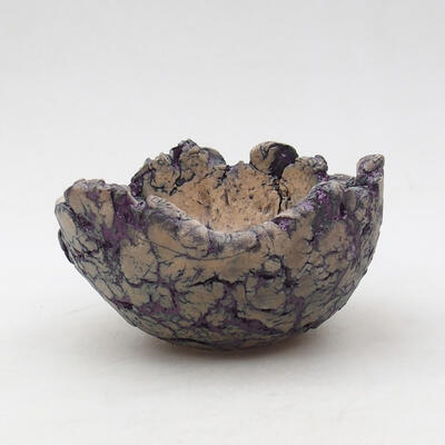Ceramic shell 9 x 9 x 5 cm, color natural purple - 1