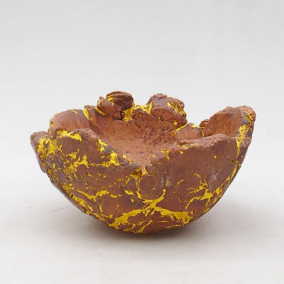 Ceramic shell 8.5 x 8 x 5 cm, color natural yellow - 1
