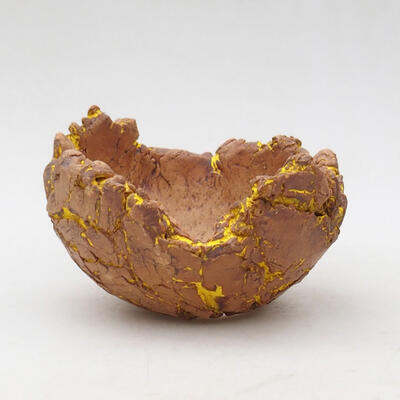Ceramic Shell 9 x 8 x 6.5 cm, color natural yellow - 1