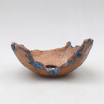 Ceramic shell 9.5 x 8 x 5 cm, color natural blue - 1