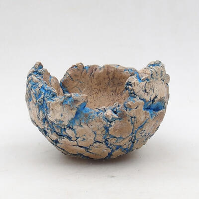 Ceramic Shell 9.5 x 8 x 6 cm, color natural blue - 1