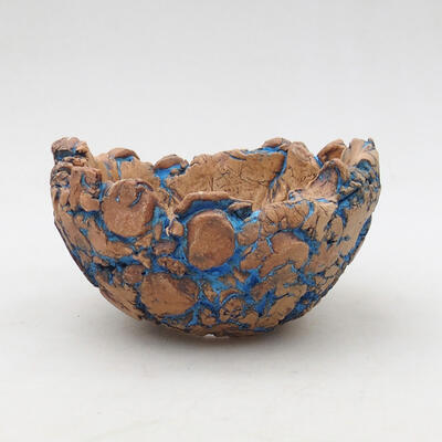 Ceramic shell 10 x 9 x 5.5 cm, color natural blue - 1