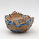 Ceramic Shell 9 x 8.5 x 5.5 cm, color natural blue - 1/3