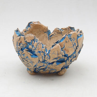 Ceramic shell 9.5 x 9.5 x 6.5 cm, color natural blue - 1