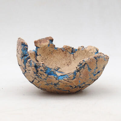 Ceramic Shell 9 x 8 x 5.5 cm, color natural blue - 1