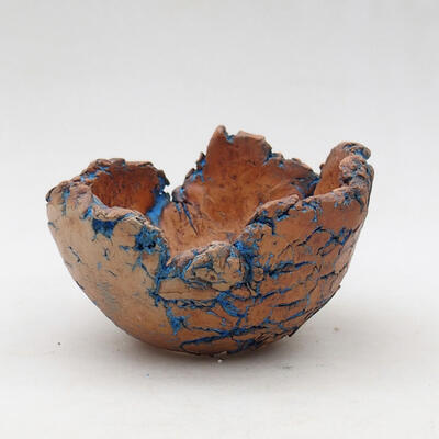 Ceramic shell 9.5 x 8.5 x 5.5 cm, color natural blue - 1