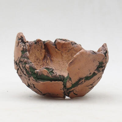 Ceramic shell 8.5 x 7.5 x 6.5 cm, color natural green - 1