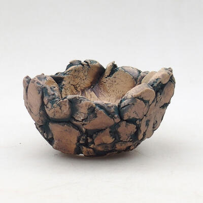 Ceramic shell 9 x 9 x 5 cm, color natural green - 1