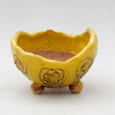 Ceramic shell 8 x 8 x 6 cm, color yellow - 1