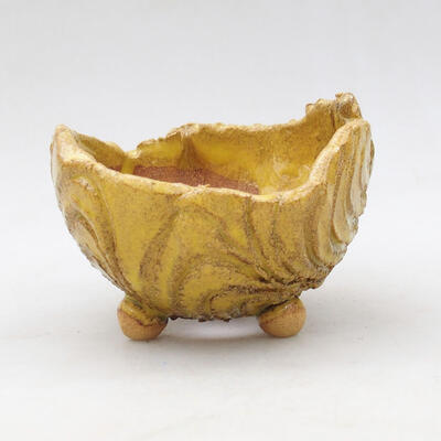 Ceramic Shell 9 x 8.5 x 6.5 cm, color yellow - 1