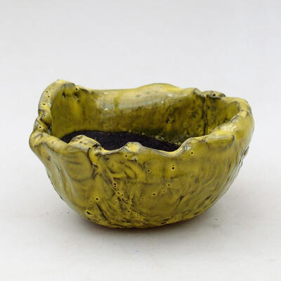 Ceramic Shell 9 x 8.5 x 5 cm, color yellow - 1