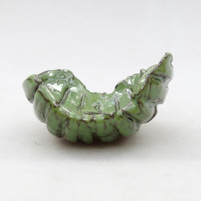 Ceramic Shell 6.5 x 6 x 4 cm, color green - 1