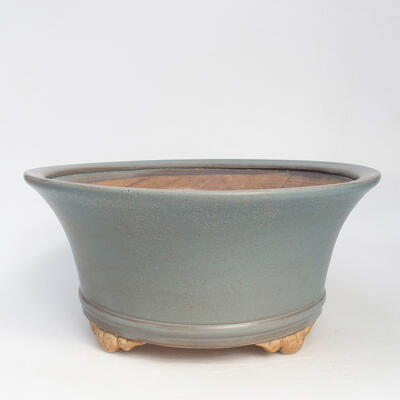 Ceramic bonsai bowl 24 x 24 x 11 cm, color blue - 1