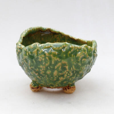 Ceramic Shell 8.5 x 8 x 7 cm, color green - 1