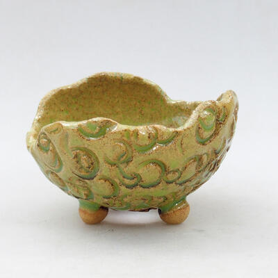 Ceramic shell 9 x 9 x 6 cm, color green - 1