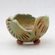 Ceramic Shell 8.5 x 7.5 x 6 cm, color green - 1/3
