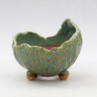 Ceramic shell 8.5 x 8 x 8 cm, color blue-green - 1