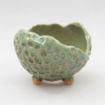Ceramic Shell 9 x 9 x 7 cm, color blue-green - 1