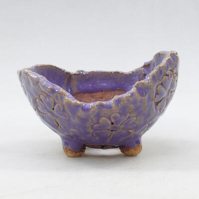 Ceramic shell 9.5 x 9 x 6.5 cm, color purple - 1