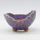 Ceramic shell 9.5 x 9 x 6.5 cm, color purple - 1/3