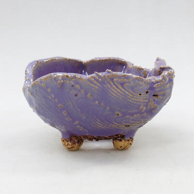 Ceramic shell 9.5 x 8.5 x 6 cm, color purple - 1