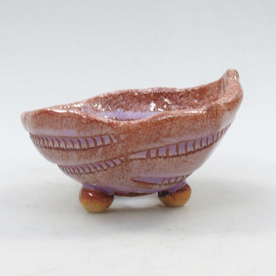 Ceramic shell 8.5 x 8 x 5 cm, color purple - 1