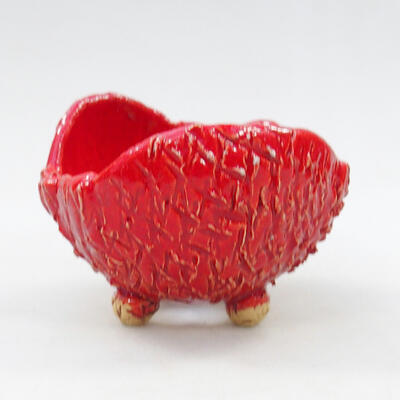 Ceramic Shell 9 x 8.5 x 6.5 cm, color red - 1