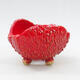Ceramic Shell 9 x 8.5 x 6.5 cm, color red - 1/3