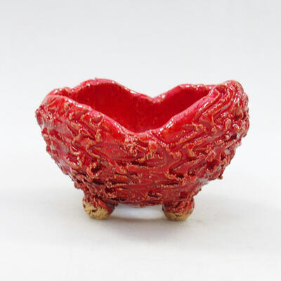 Ceramic shell 8.5 x 8 x 7 cm, color red - 1