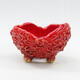 Ceramic shell 8.5 x 8 x 7 cm, color red - 1/3