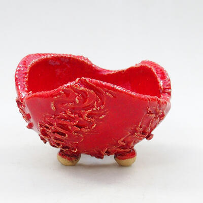 Ceramic shell 9 x 8 x 6 cm, color red - 1