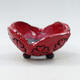 Ceramic shell 8.5 x 8.5 x 5 cm, color red - 1/3